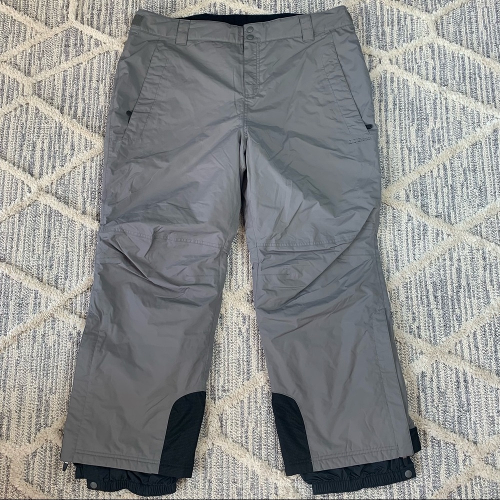 LLBean Women's Gray Waterproof Snow Pants Size 1X